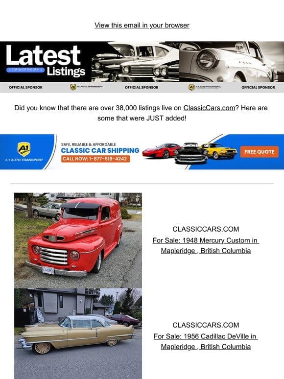 Find your next automotive love ❤️ on ClassicCars.com!