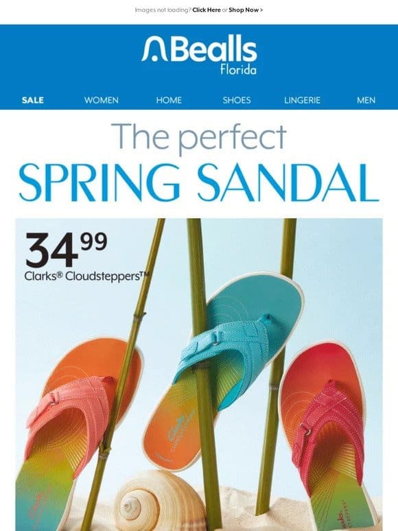 Find your perfect spring sandal…