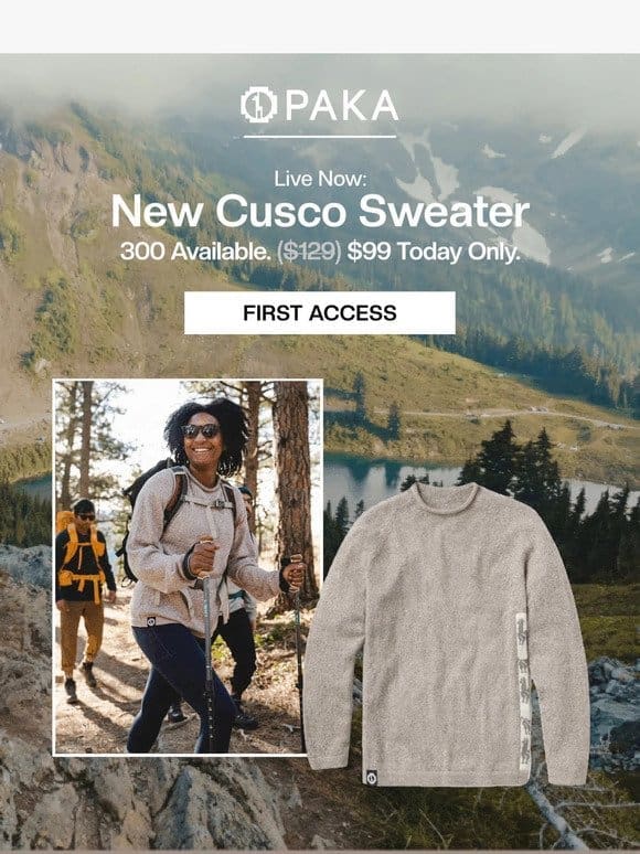 First Access: New Cusco Sweater