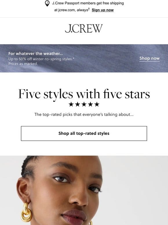 Five styles with five stars