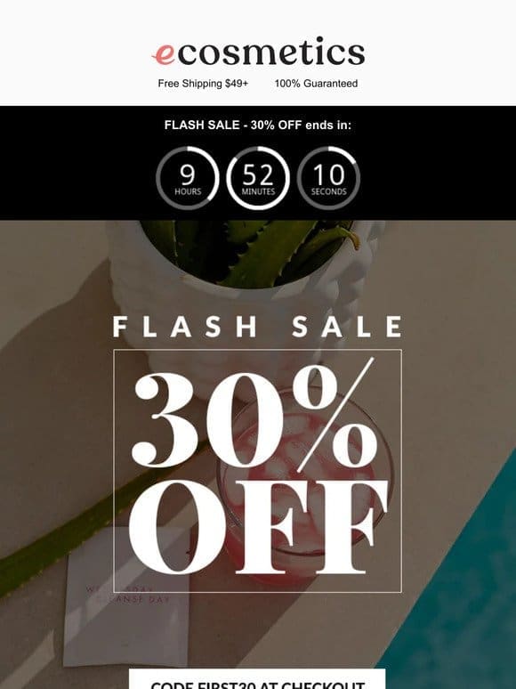 Flash Sale: 30% Off!!