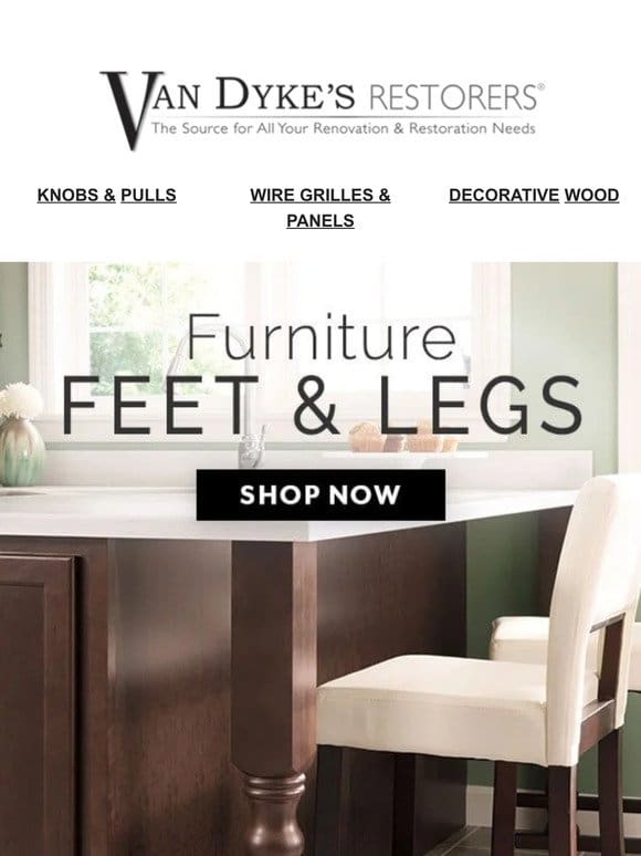 For a Fresh Spring Look， Update Furniture Feet & Legs