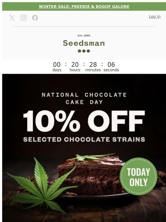 For the Love of Chocolate Strains – 10% OFF!