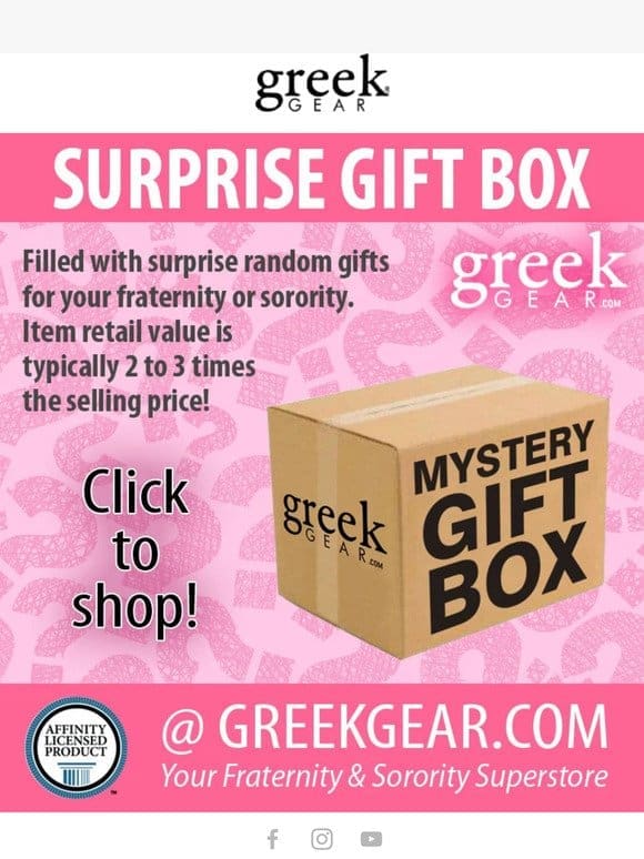 Fraternity & Sorority Mystery Boxes!