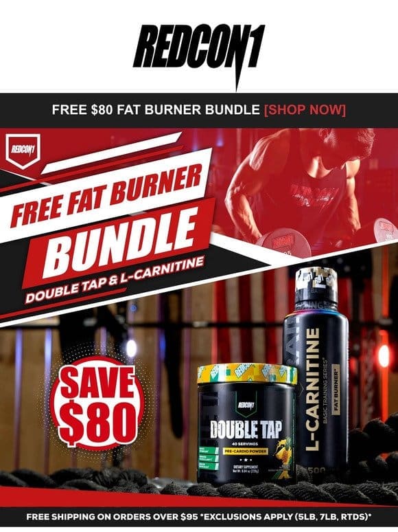 Free $80 Fat Burner Bundle + Free Shipping
