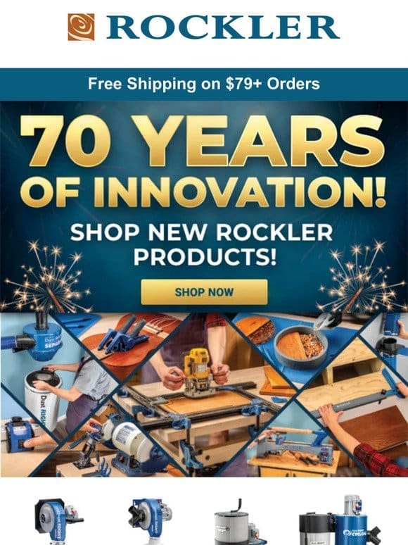 Free Rewards Cards up to $200 with Rockler Dust Collector Purchases
