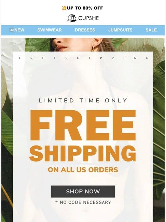 Free Shipping is Happening NOW✈️