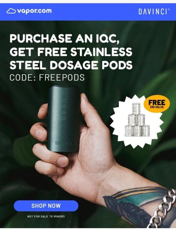 Free Stainless Steel Dosage Pods