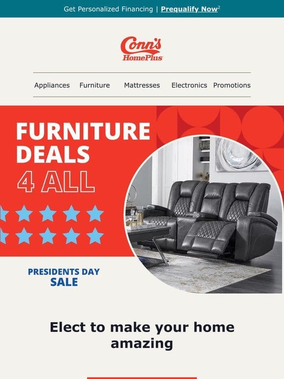 Free furniture bonus items!