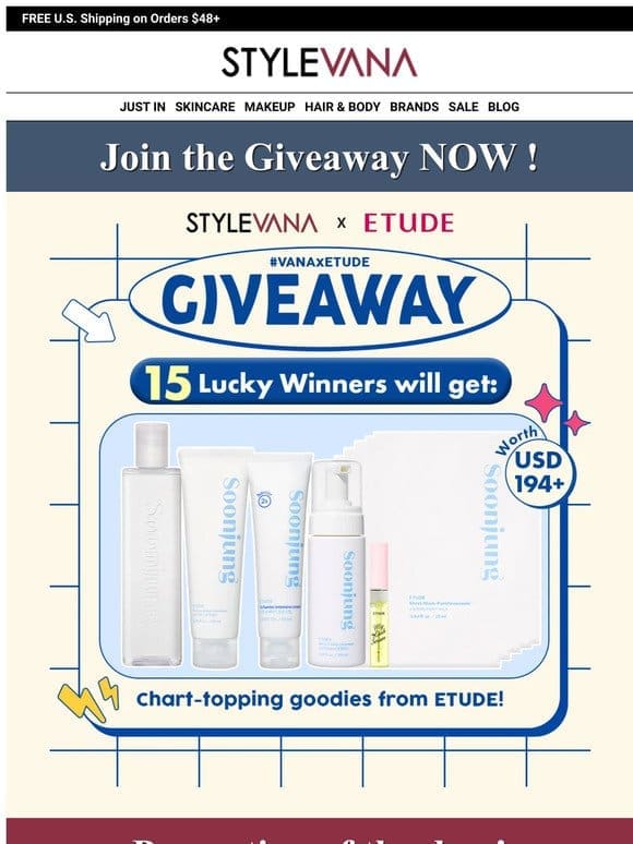 GIVEAWAY TIME  STYLEVANA x ETUDE
