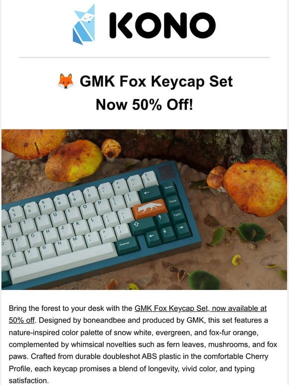 GMK Fox Keycap Set – Now 50% Off!