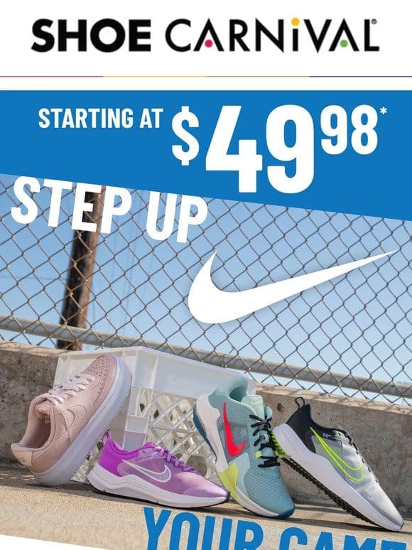Game-Changing Deals: Nike starting at $49.98