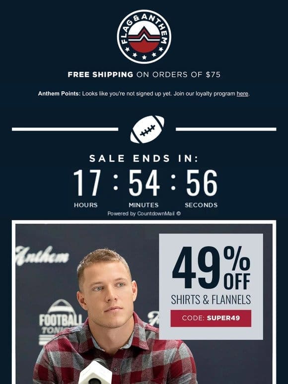 Gear Up For The Win: 49% OFF SHIRTS & FLANNELS