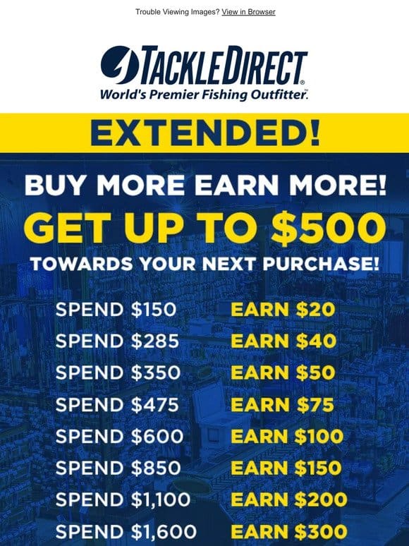 Get $500 Inside! Buy more earn more