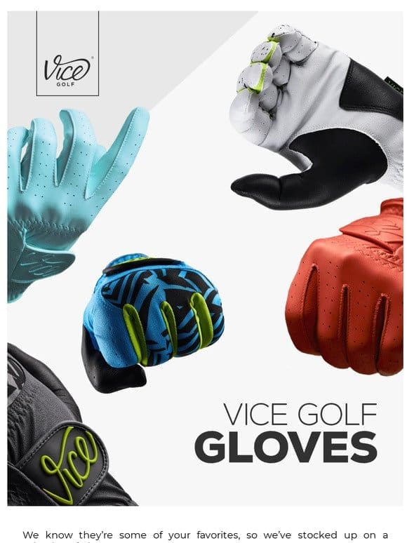 Get A Grip: GLOVES BACK IN STOCK