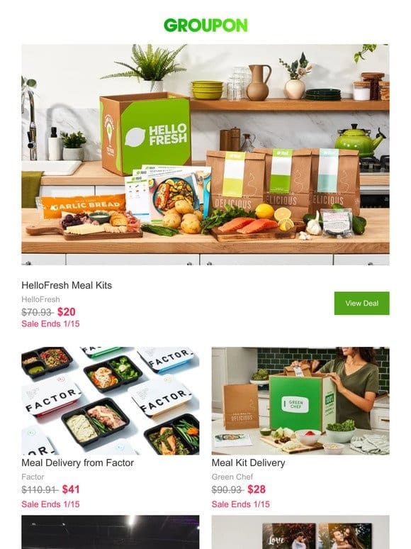 Get Cooking with HelloFresh at 72% Off