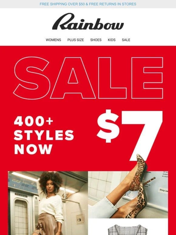 Get Lucky…With a SALE!   Womens & Plus Styles From $7