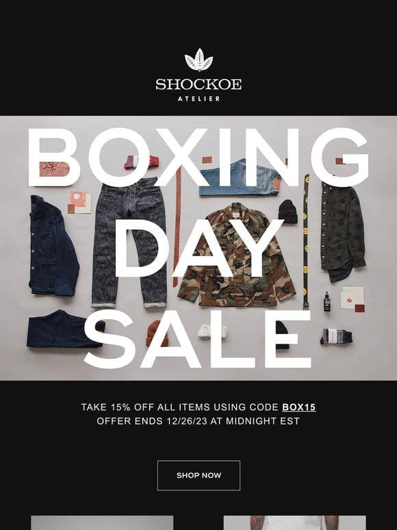 Get Ready! 24-Hour Boxing Day Sale!