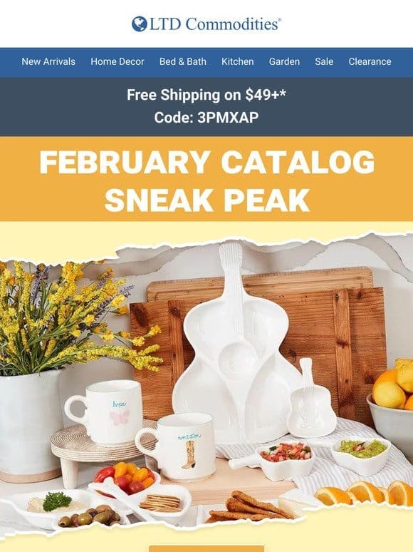 Get Ready! Sneak Peak at Our NEW February Catalog!