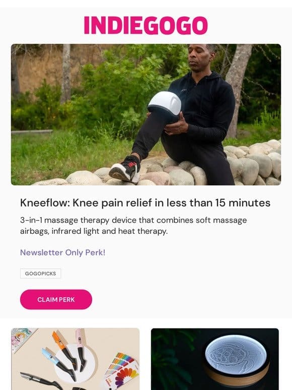 Get knee pain relief in under 15 minutes with this device