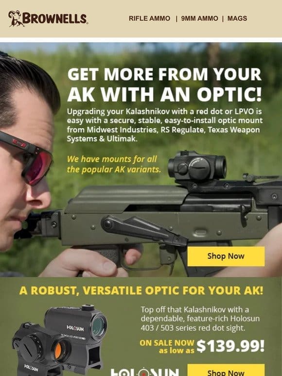 Get more from your AK w/ a quality optic mount