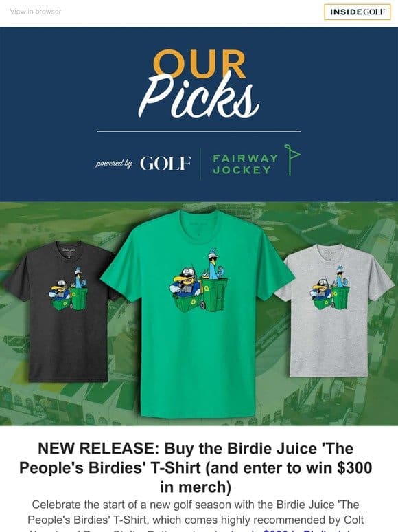 Get this new Birdie Juice T-shirt for ‘The People’s Open’