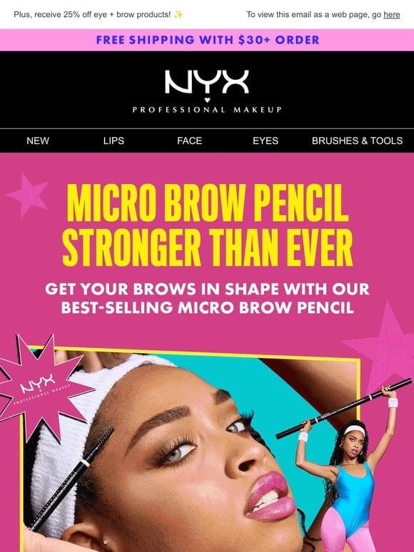 Get your brows in shape with Micro Brow Pencil!