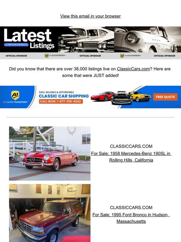 Get your dream car from ClassicCars.com