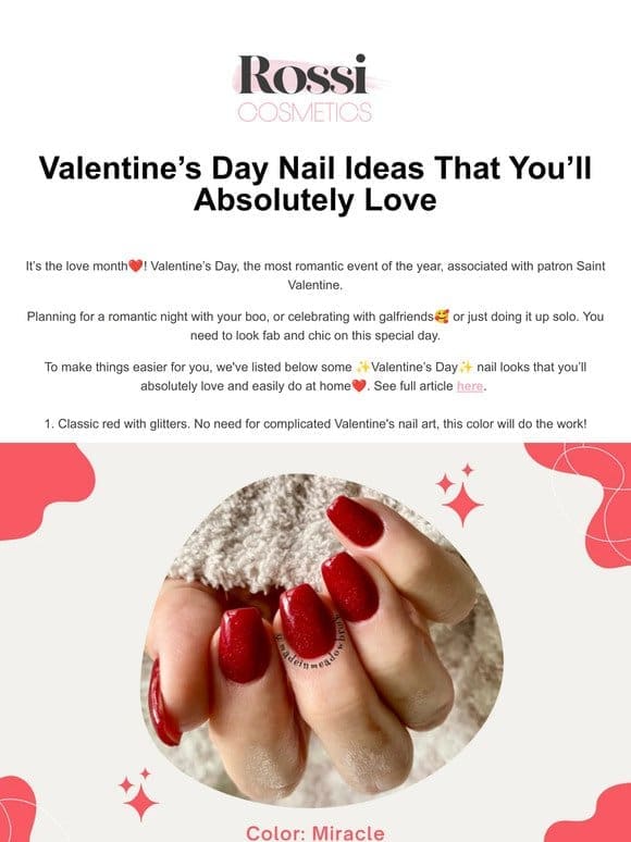 Give your nails some love this Valentine’s Day!