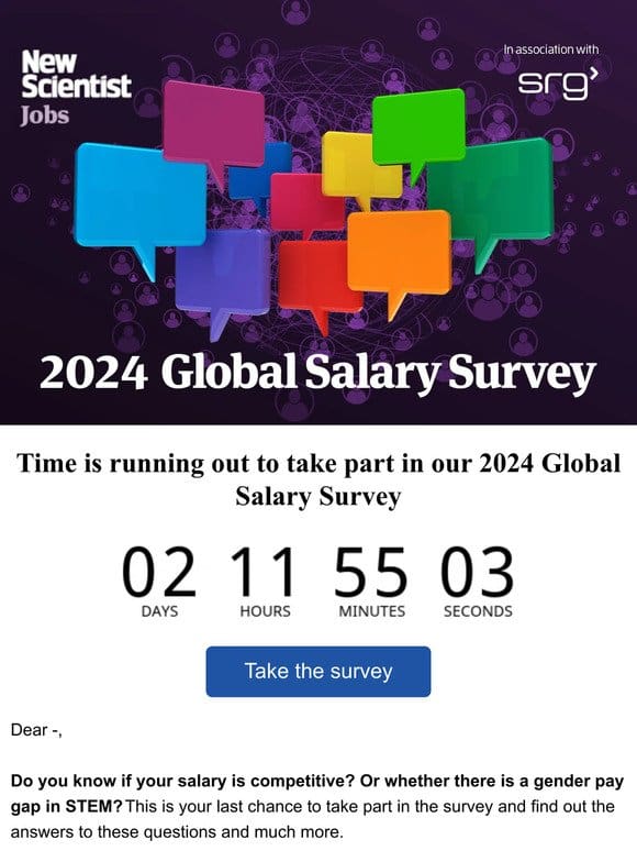 Global Salary Survey 2024: your last chance to take part