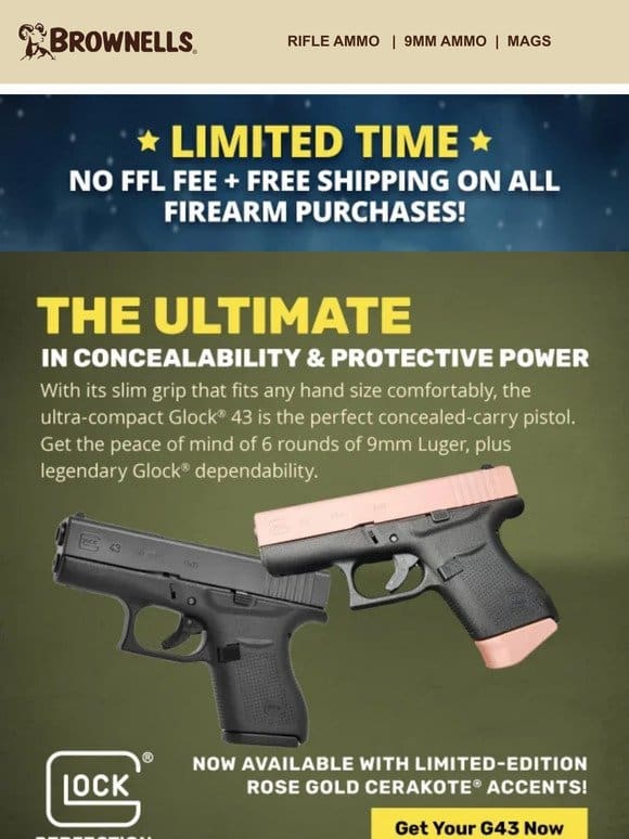 Glock 43 – the ultimate in concealability