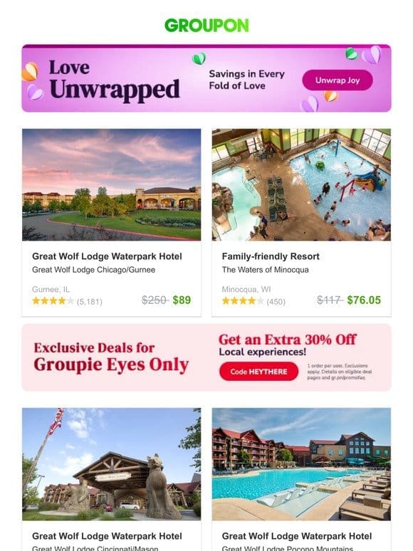 Great Wolf Lodge Waterpark Hotel and More