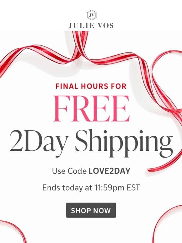 HOURS LEFT for FREE 2Day shipping ⌛❤️