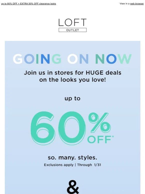 HUGE deals happening now in stores…