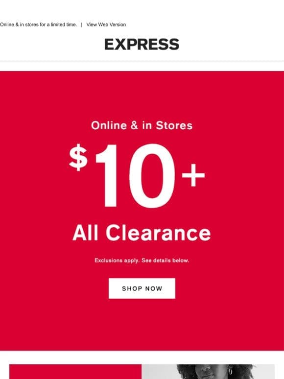 HURRYYY to shop clearance from $10!
