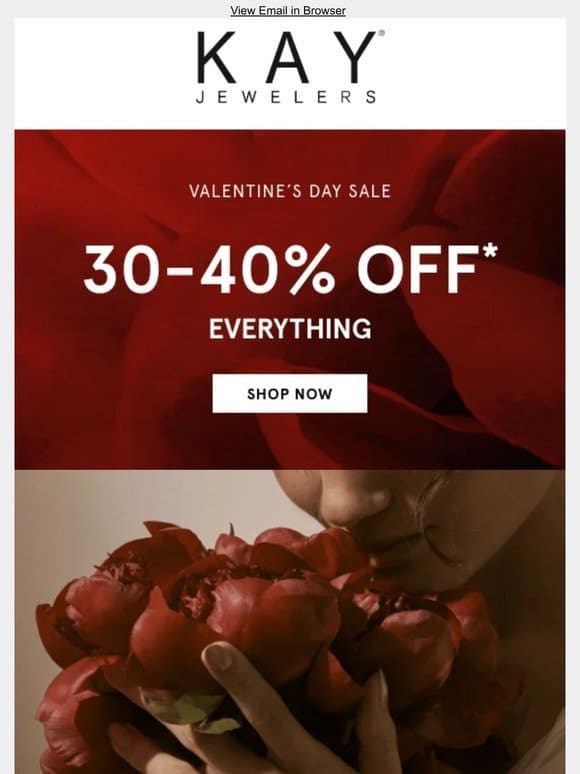 Happening NOW: 30-40% OFF V-day Gifts