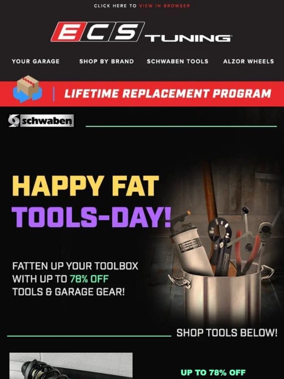 Happy Fat Tools Day – Up To 78% off!