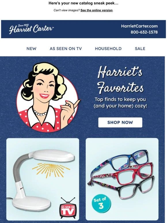 Harriet’s Back with Her Favorites for You & Your Home!