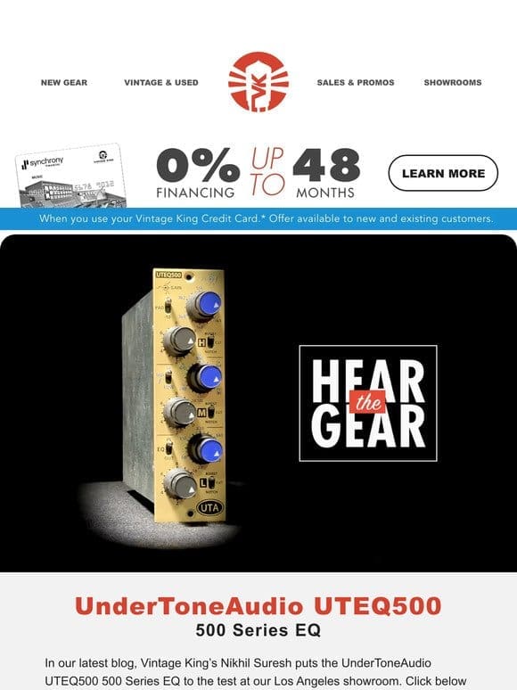 Hear The Gear: UnderTone Audio UTEQ500