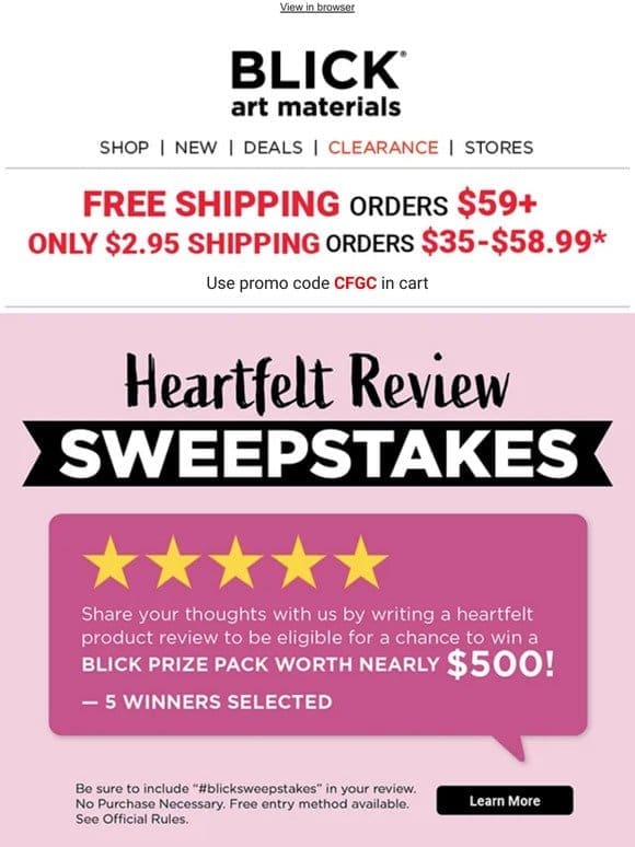 Heartfelt Review Sweepstakes | Enter for a chance to WIN!