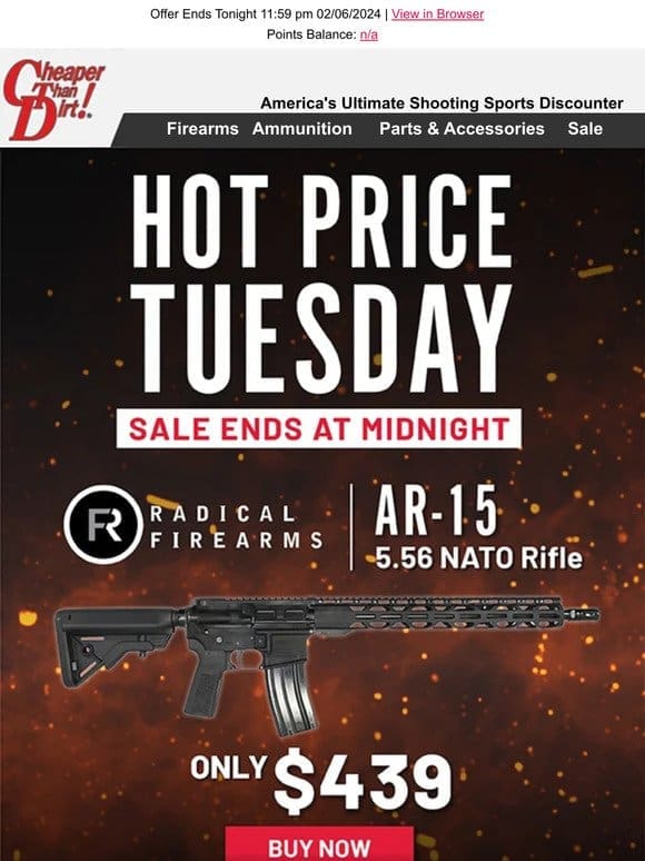 Here’s Your Chance at a Low Priced AR-15