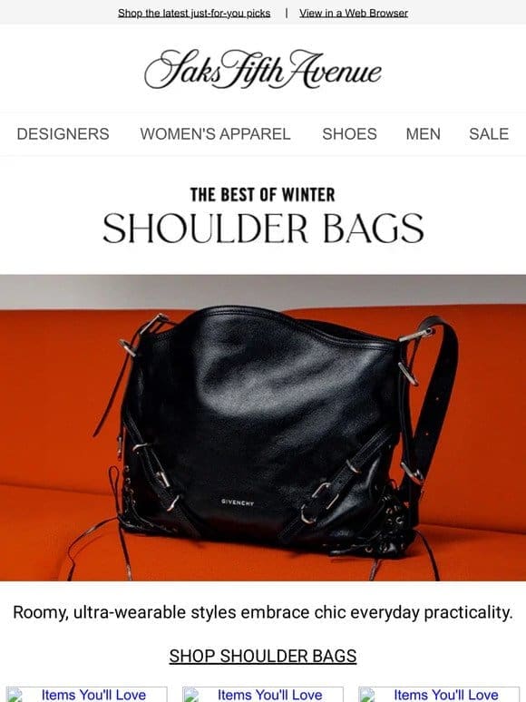 Here’s what’s new in shoulder bags