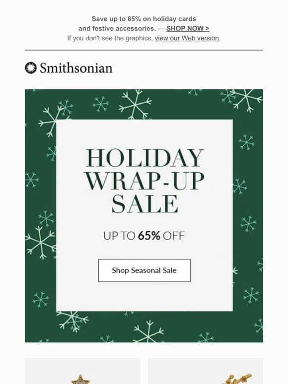 Holiday Wrap-Up Sale – Stock Up for Next Year!