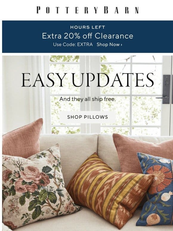 Hours left! Extra 20% off clearance