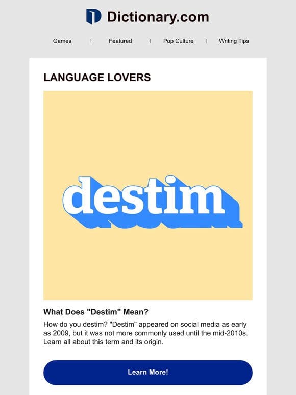 How Do You “Destim”?