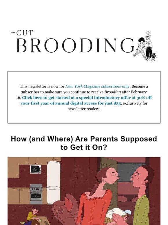 How (and Where) Are Parents Supposed to Get it On?