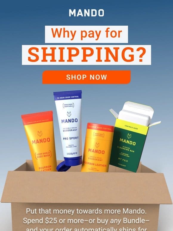 How much is shipping? It’s Free.