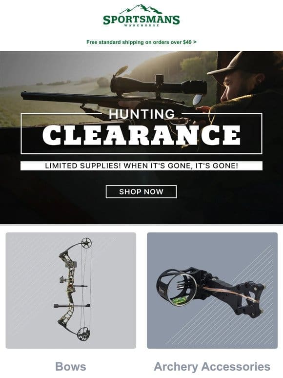 Hunting Clearance – Save Up To 40%