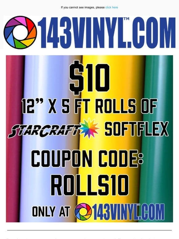 Hurry! 5ft softflex rolls for $10 now!