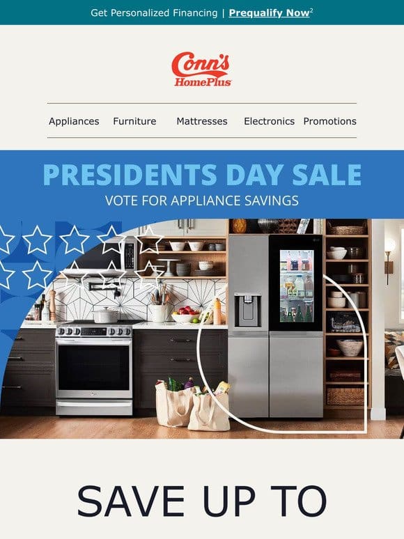 Hurry in for appliance discounts